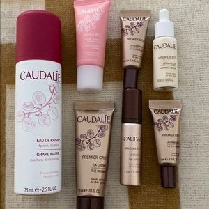 Caudalie grape water and samples